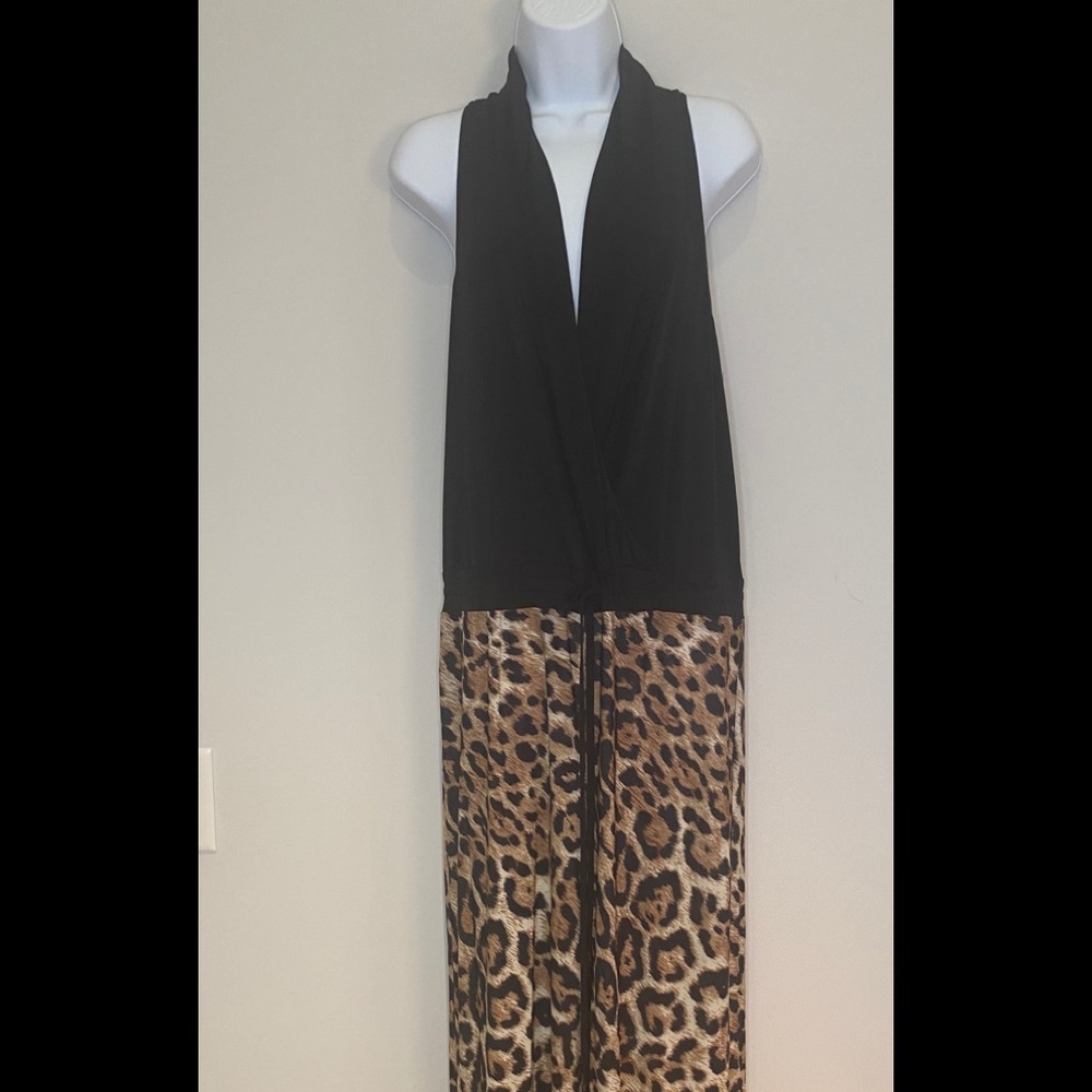 Ark & Co Cheetah Jumpsuit, Sz L, Excellent Cond